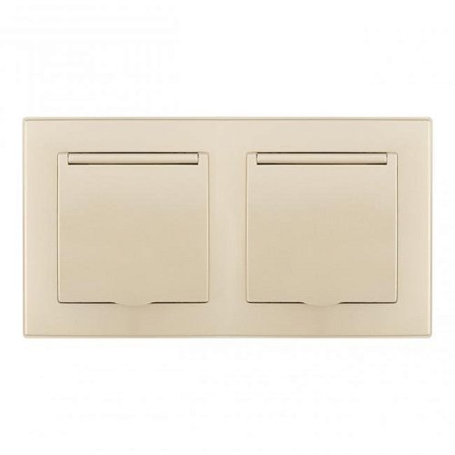 SET06-2-41-1x2 shampan Розетка Arte Milano Set06-2 SET06-2-41-1x2 shampan