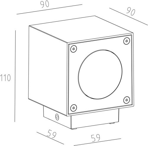 Уличный настенный светильник Deko-Light Cubodo 730380