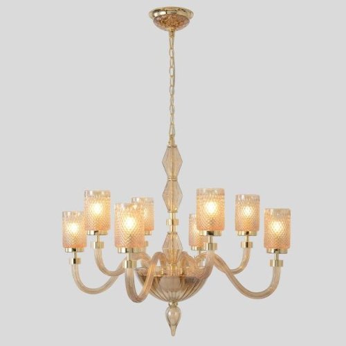 SILVESTRO SP8 AMBER Подвесная люстра Crystal Lux Silvestro SILVESTRO SP8 AMBER
