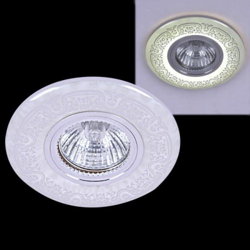 Встраиваемый светильник Reluce 09502-9.0-001MN MR16+LED3W WH/CR