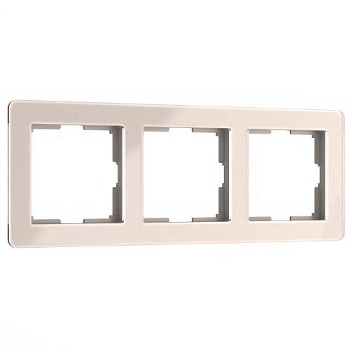 Рамка Werkel Acrylic айвори W0032743/ Рамка на 3 поста Acrylic (айвори)