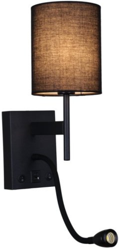 Настенный светильник 86210-9.2-001KT LED3W+E14 BK