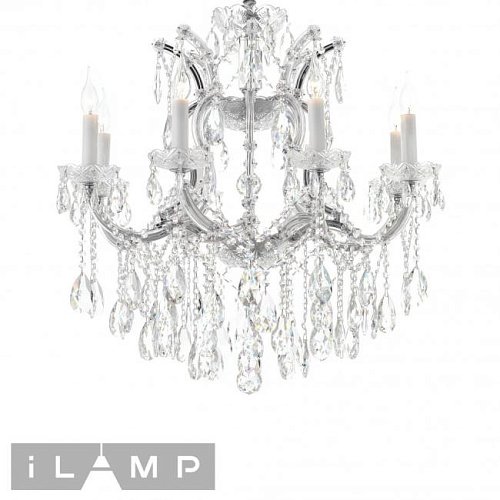 6071-8 CR+CL Подвесная люстра iLamp Diamond 6071-8 CR+CL