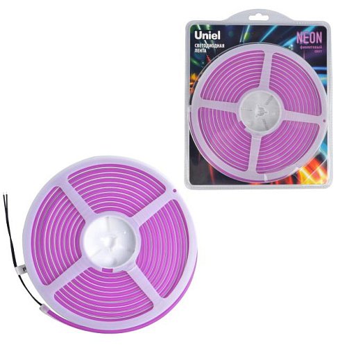 ULS-N01-2835-120LED/m-6mm-IP67-DC12V-9W/m-5M-PURPLE блистер LED лента Uniel ULS-N01-2835-120LED/m-6mm-IP67-DC12V-9W/m-5M-PURPLE блистер