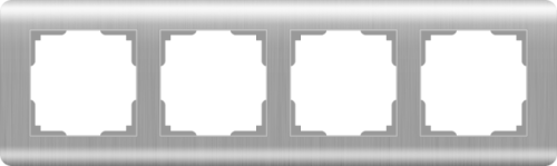 Рамка Werkel Stream WL12-Frame-04 / Рамка на 4 поста (серебряный)