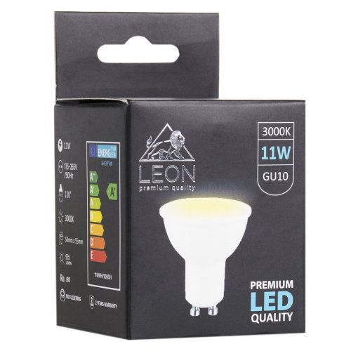 LE-GU10-11W-3000K Светодиодная лампа LEON LE-GU10-11W-3000K