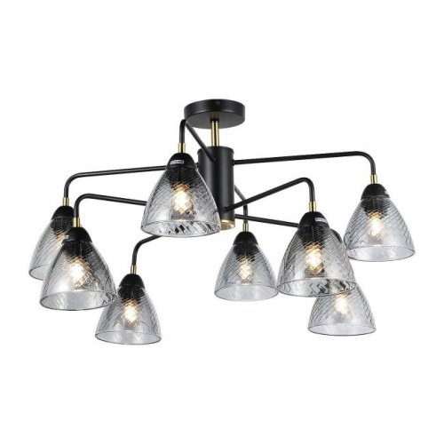 MD.74318-8-S-BK+BR Потолочная люстра IMEX MD.74318-8-S-BK+BR