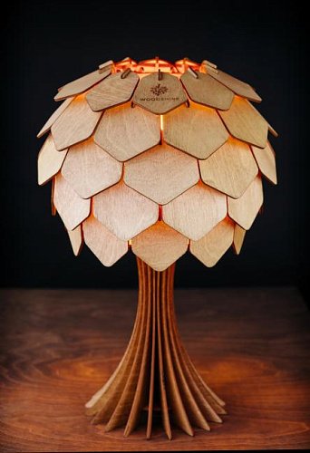 Настольная лампа Woodshire Астеко 1340b/1