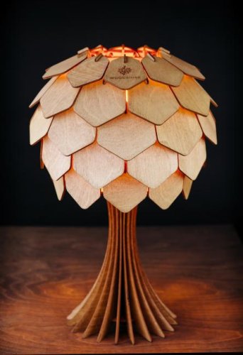 Настольная лампа Woodshire Астеко 1340b/1