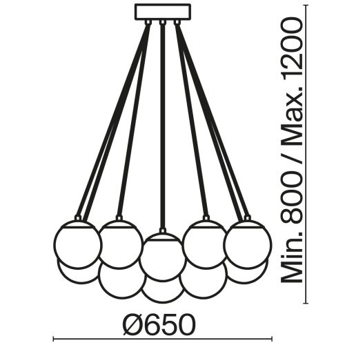 FR5231PL-19CH Подвесная люстра Freya Fiesta FR5231PL-19CH