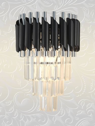 Настенное бра Natali Kovaltseva Darian DARIAN 76017/2W CHROME BLACK