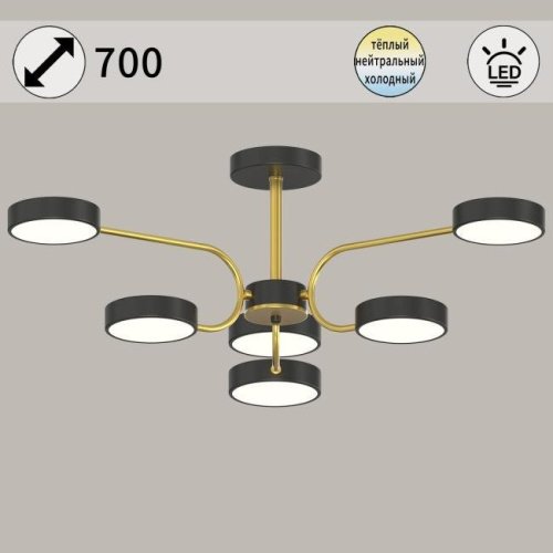 Потолочная люстра Reluce 03325-0.3-06 BK+COPPER