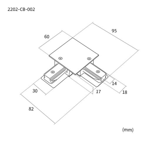 Коннектор для шинопровода Favourite Practica 2202-CB-002