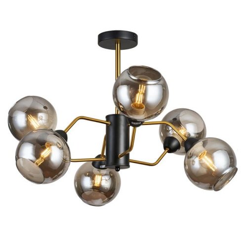 MD.9083-6-S-BK+COP Потолочная люстра IMEX MD.9083-6-S-BK+COP