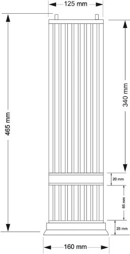 Настольная лампа Kutek Loretto LOR-LG-2(P)120