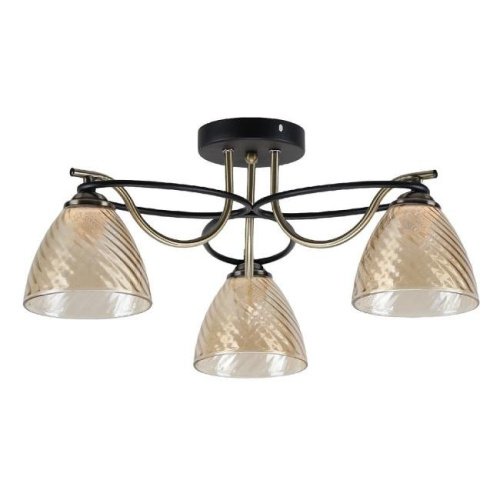 Потолочная люстра ЭкономСвет 13115 13115/3AB+MBK BR