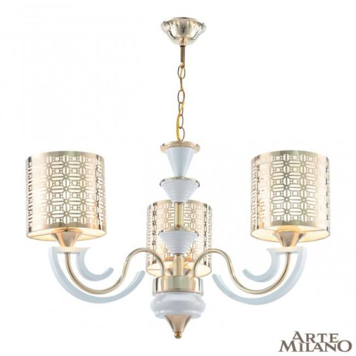 308857/3 Wh/Gd Подвесная люстра Arte Milano Florentia-8857 308857/3 Wh/Gd