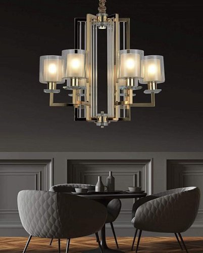 LDP 8012-6 F.GD Подвесная люстра Lumina Deco Manhattan LDP 8012-6 F.GD