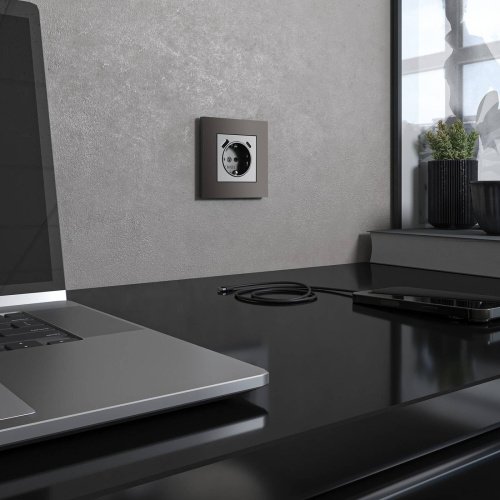 Рамка Werkel Slab бронза софт W0012963/ Рамка на 1 пост Slab (бронза софт)