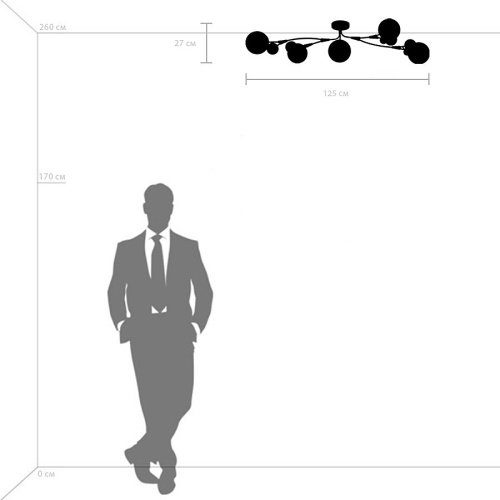815553 Потолочная люстра Lightstar Croco 815553