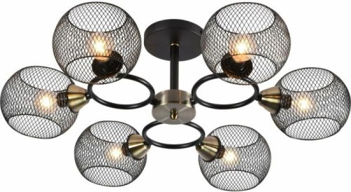 Потолочная люстра 01281-0.3-06 BK+AB