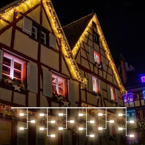 100-101 теплый белый с эффектом мерцания 3*0,6 м IP65 Гирлянда-дождь Eurosvet 100-101 100-101 теплый белый с эффектом мерцания 3*0,6 м IP65