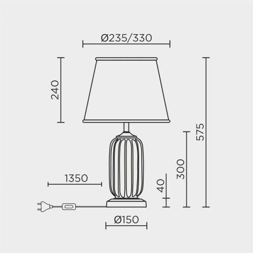 ML.6123.01TL WH Настольная лампа ML Modelux ML.6123.01TL WH