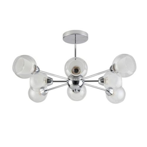 Потолочная люстра ЭкономСвет 60209 60209/8CR WT+CL