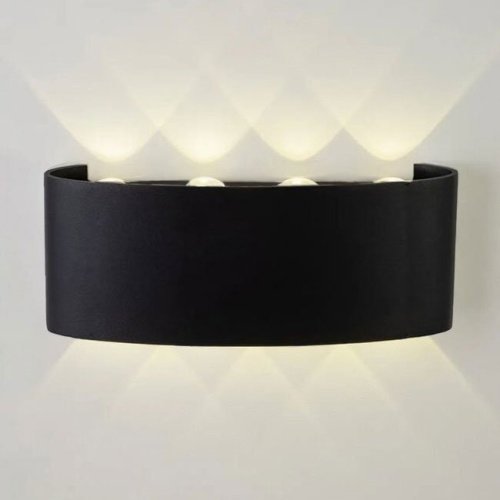 AM307-8X1 W BK 4000K Уличный настенный светильник AM Group Am307 AM307-8X1 W BK 4000K