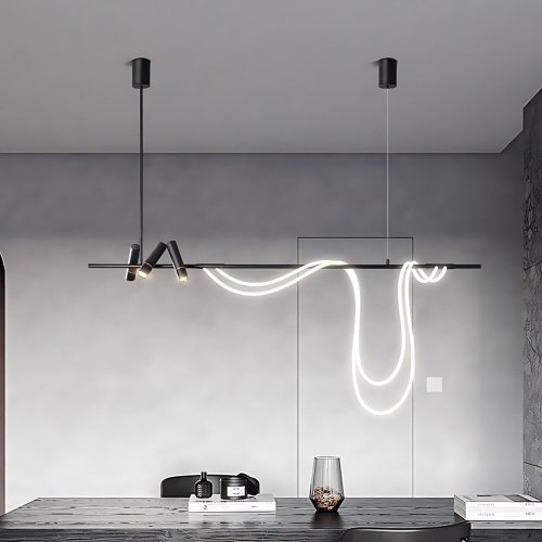 7242P/L1200 black/white Светильник подвесной Delight Collection 7242P 7242P/L1200 black/white