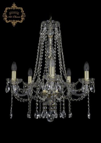 11.12.5.195.h-63.Gd.Sp Подвесная хрустальная люстра 11.12 Art Classic 11.12.5.195.h-63.Gd.Sp