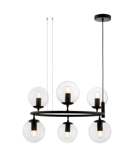 LDP 6034-6 RND BK Подвесная люстра Lumina Deco Ceredo LDP 6034-6 RND BK