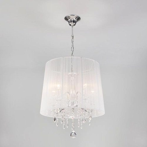 Подвесная люстра Eurosvet 2045 2045/5 хром/белый