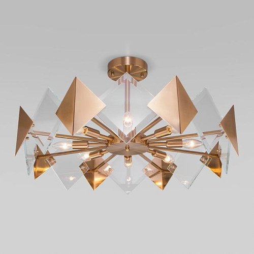 60121/8 латунь Smart Потолочная люстра Eurosvet Origami 60121/8 латунь Smart