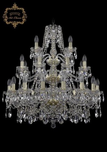 11.25.16+8+4.300.3d.Gd.Sp Подвесная хрустальная люстра 11.25 Art Classic 11.25.16+8+4.300.3d.Gd.Sp