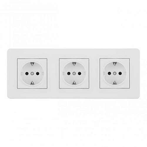 SET16-3-40-1x3 white Розетка Arte Milano Set16-3 SET16-3-40-1x3 white
