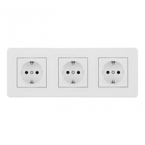 SET16-3-40-1x3 white Розетка Arte Milano Set16-3 SET16-3-40-1x3 white