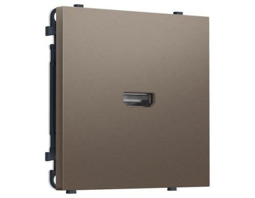 MS644030 MS644030 Комплект механизма розетки HDMI 2.1 SIGMA Темная бронза матовый 30V/900MS 4K-120HZ 8K-60Hz QUANT PRO (SP6440, PR223)