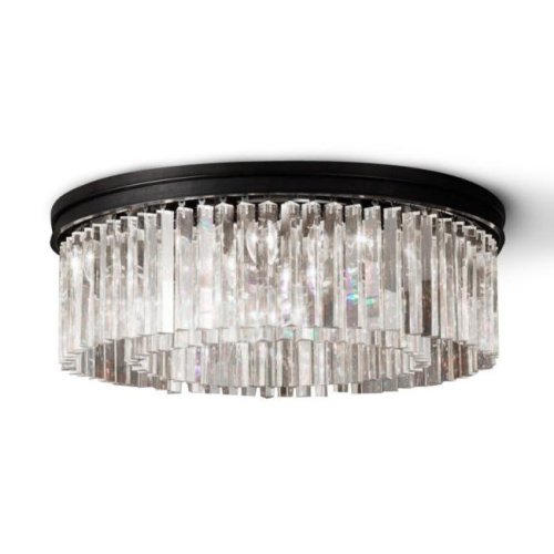 KR0387C-10B/P black/clear Потолочная люстра Delight Collection 1920s Odeon KR0387C-10B/P black/clear