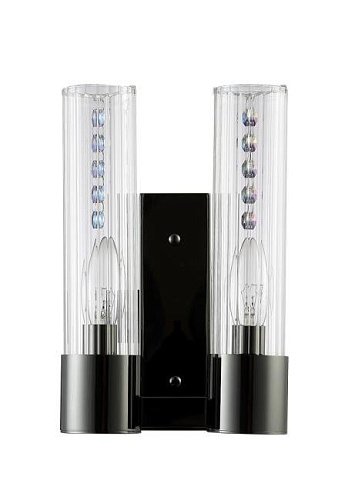 OTONO AP2 BLACK CHROMIUM/TRANSPARENTE Настенное бра Crystal Lux Otono OTONO AP2 BLACK CHROMIUM/TRANSPARENTE