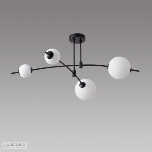 Потолочная люстра ILedex Epical 6827-4 BK+WH