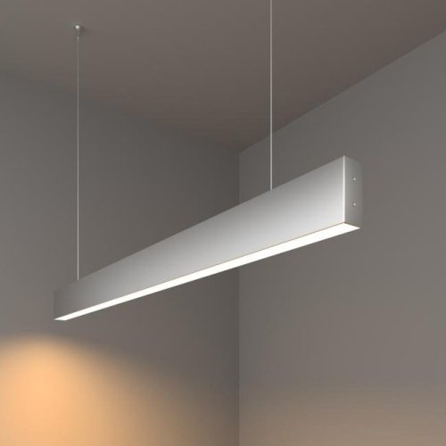 101-200-30-103-3000-a041523 Светильник подвесной Elektrostandard Grand Линейный светодиодный подвесной односторонний светильник 103см 20W 3000K матовое серебро (101-200-30