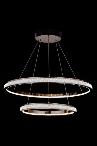 Подвесная люстра LEON Aida LE7707/800-2K Black Chrome