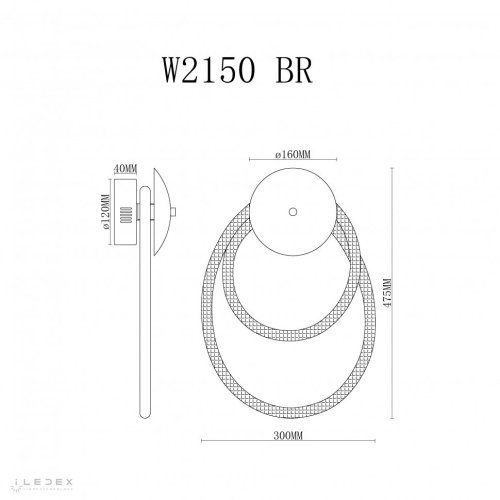 Настенное бра ILedex Cross W2150 BR