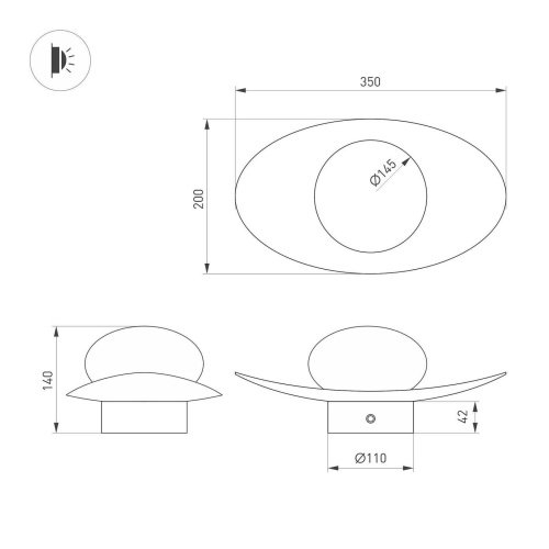 Настенный светильник Arlight Perlen 057590