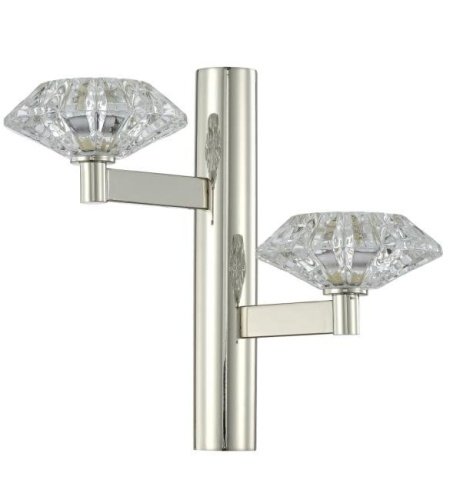 REBECA AP2 NICKEL Настенное бра Crystal Lux Rebeca REBECA AP2 NICKEL