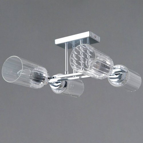 Потолочная люстра ILLUMICO IL0780-4CSQ-25 CR NAPLES