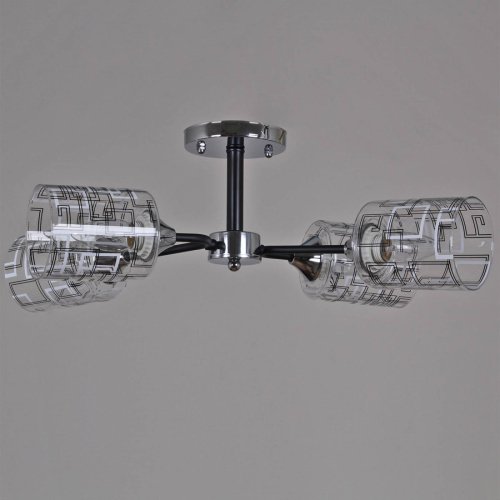 Потолочная люстра Reluce 26260-0.3-04 CR+BK