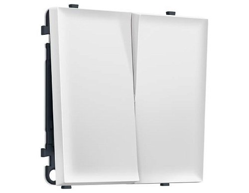 MS823050 Комплект механизма 2-кл выключателя с самовозвратом SIGMA Белый Мягкое касание QUANT PRO (SP8230, PR129)