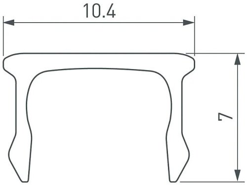 043128 Экран для профиля Arlight Arh-Plintus 043128